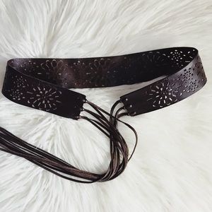Leather Gypsy Fringe Belt